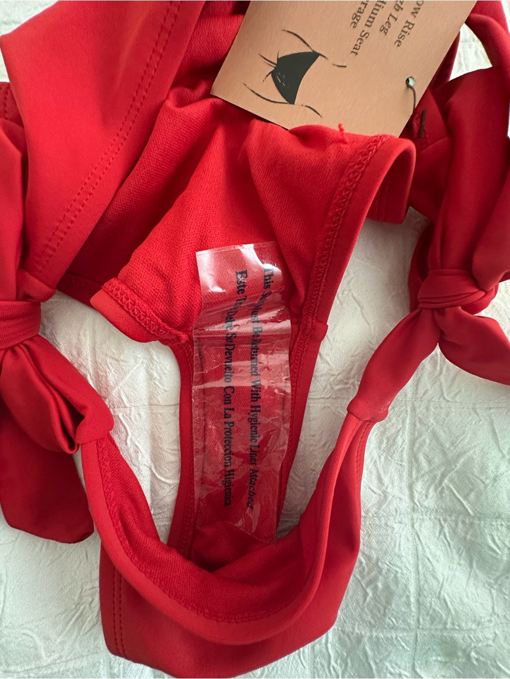 Shade & Shore Red Ruffle Triangle Bikini - Picture 8 of 8